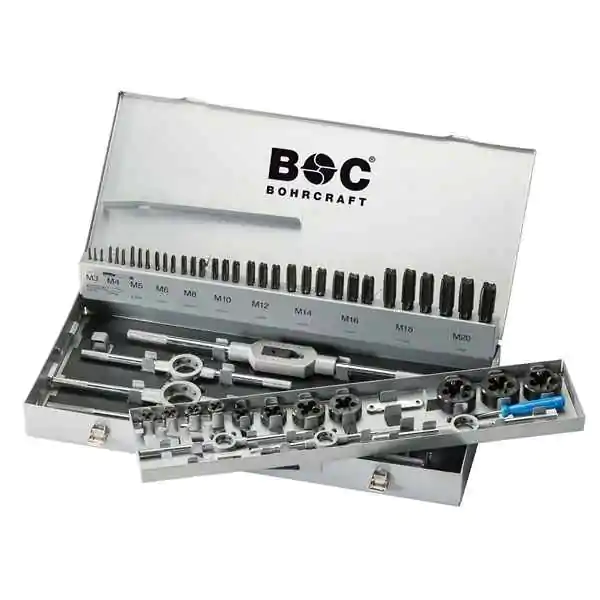 BOHRCRAFT Ureznice i nareznice ručne kobaltne u garnituri M3-M12/44