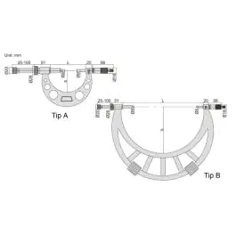 INSIZE Mikrometar 400-500 mm 3296-500A
