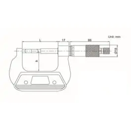 INSIZE Mikrometar sa nožastim vrhom 50-75 mm 3232-75A