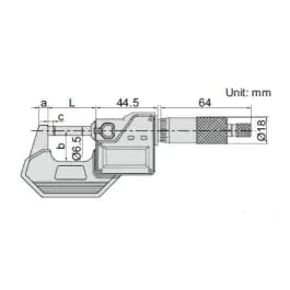 INSIZE Mikrometar digitalni 75-100 mm 3108-100A