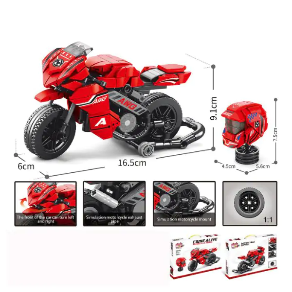 Komplet za gradnju „Crveni motor“od 400 delova 31-120000
