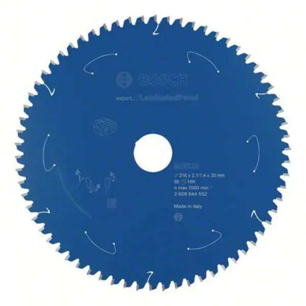 Expert for Laminated Panel list kružne testere za akumulatorske testere 216x2.1/1.4x30 T66 Bosch 2608644552 2608644552