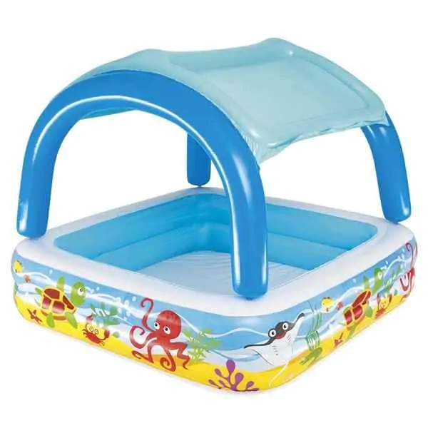 Bestway bazen za igru sa nadstrešnicom Beach Buddy 1.40x1.40x1.14m