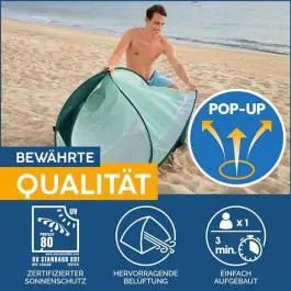 Bestway šator za plažu  Quick 2, 200 x 120 x 90 cm