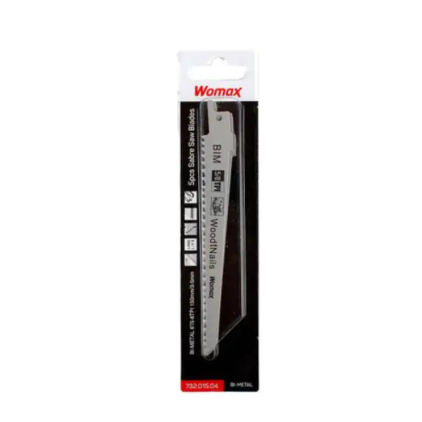 List testere za drvo/metal 5 kom 150mm Womax