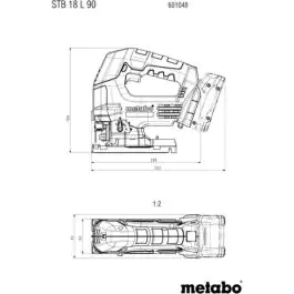 Metabo aku ubodna testera STB 18 L 90 Solo