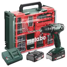 Metabo BS 18 L Set (614051710) – Akumulatorska bušilica-odvrtač sa 74 dodatka