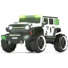 Dzip za decu monster 12v 7ah 4motora MB 6128 BELA