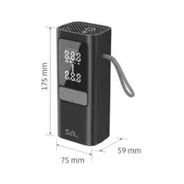 Bežični automatski digitalni kompresor 3u1 sa LED lampom 150 PSI Sal