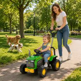 Traktor za decu mini sa ručkom 6v 1moto MB8349 zeleni
