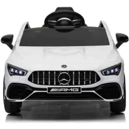 Dečiji automobil na akumulator Mercedes-Benz AMG CLA 45 Beli – Licencirani model sa LED svetlima i vratima koja se otvaraju