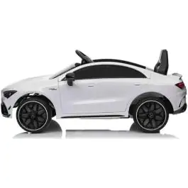 Dečiji automobil na akumulator Mercedes-Benz AMG CLA 45 Beli – Licencirani model sa LED svetlima i vratima koja se otvaraju