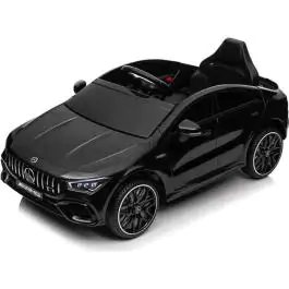 Dečiji automobil na akumulator Mercedes-Benz AMG CLA 45 Crni – Licencirani model sa LED svetlima i vratima koja se otvaraju