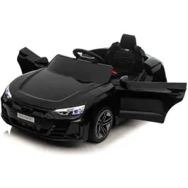 Dečiji automobil na akumulator Audi RS e-tron GT Crni – Licencirani model sa daljinskim upravljačem i LED svetlima
