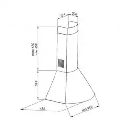 Kuhinjski aspirator inox CK16-60X 4PB MODERNA